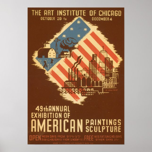 Vintage American Exhibition Poster (Front)