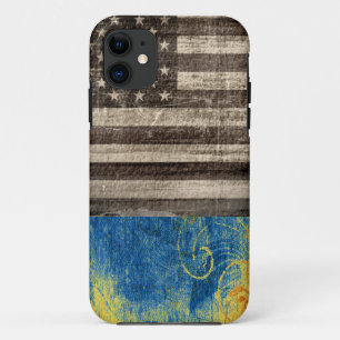 Vintage American Flag 03 iPhone 11 Case
