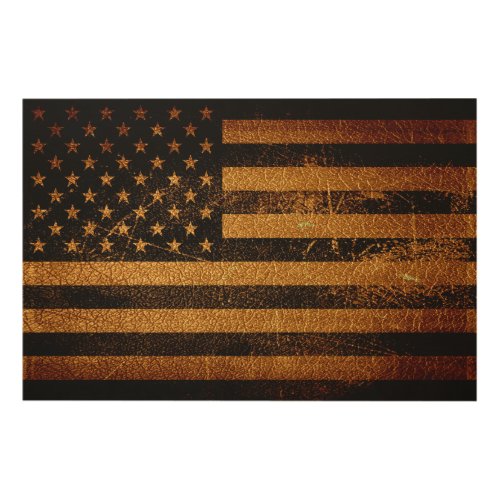 Vintage American Flag 3 Wood Wall Art