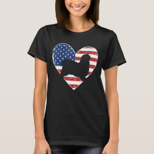 Vintage American Flag 4th of July Havanese Dad Mom T-Shirt
