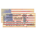 Vintage American Flag 4th Of July Party Ticket Invitation