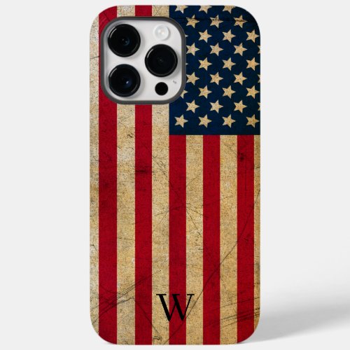 Vintage American Flag Apple iPhone 14 Pro Max Case
