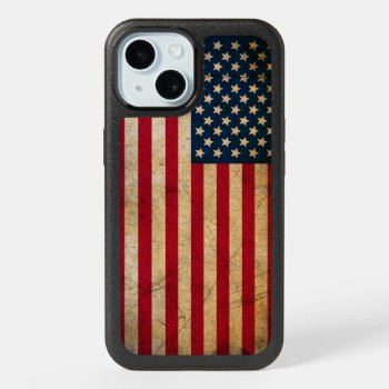 Vintage American Flag Apple Iphone 15 Case by LaptopComputerBag at Zazzle