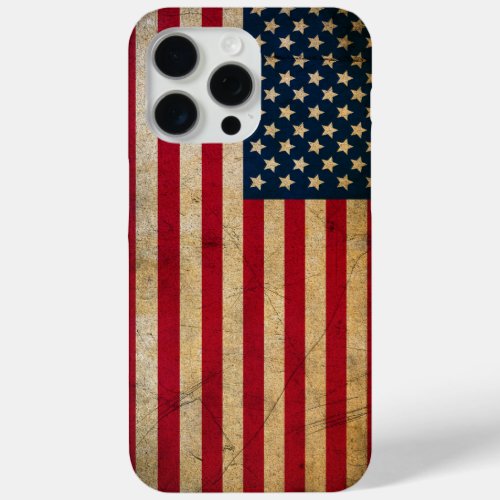 Vintage American Flag Apple iPhone 15 Pro Max Case