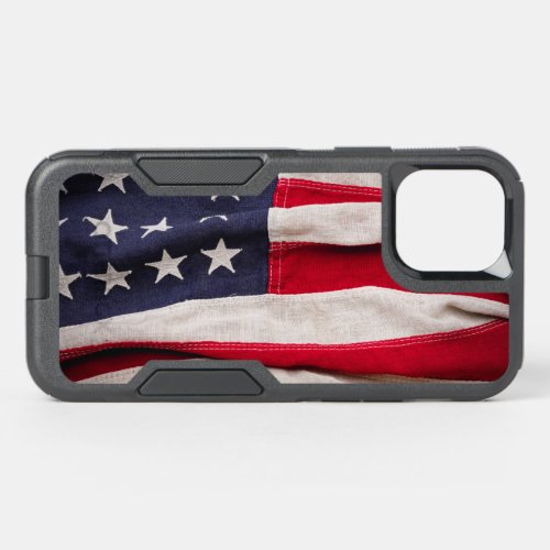 Vintage American Flag Background OtterBox Commuter iPhone 12 Case