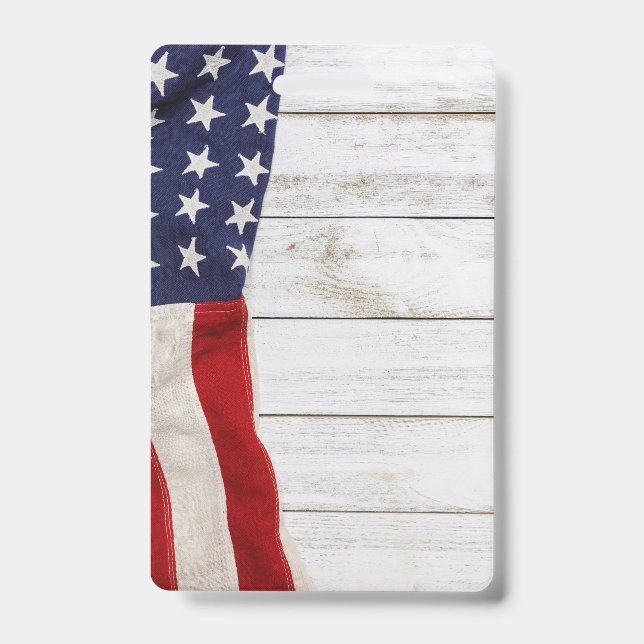 Vintage American Flag Badge (Front)