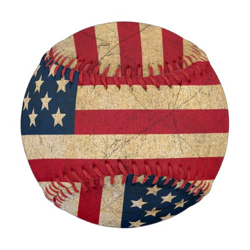 Vintage American Flag Baseball