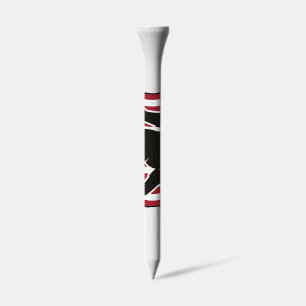 Vintage American Flag Bigfoot Silhouette Vector De Golf Tees