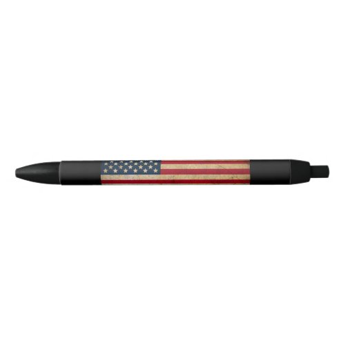 Vintage American Flag Black Ink Pen