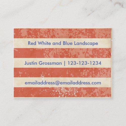 Vintage American Flag _ Business Card