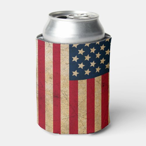 Vintage American Flag Can Cooler