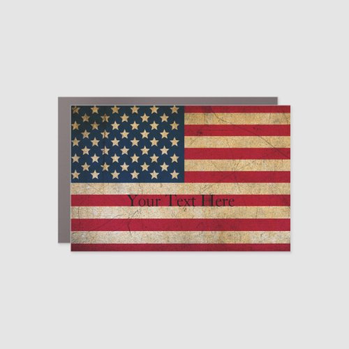 Vintage American Flag Car Magnet