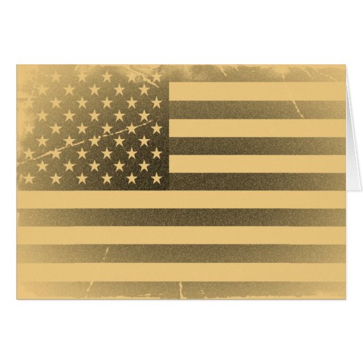 Vintage American Flag Cards (Front Horizontal)