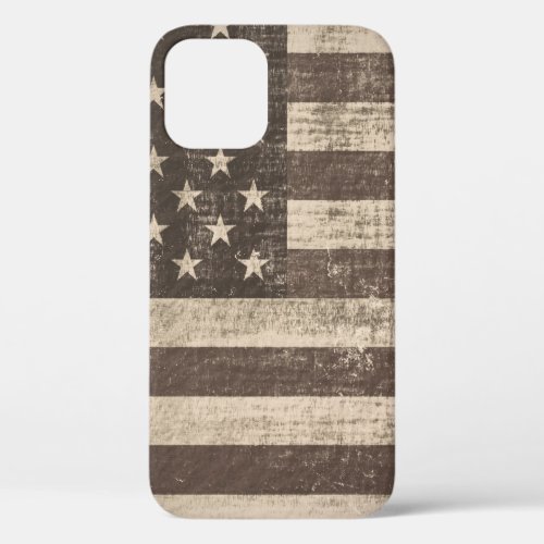 Vintage American Flag iPhone 12 Pro Case