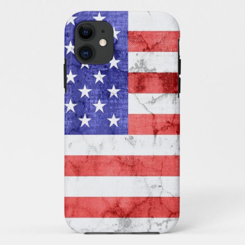 Vintage American Flag iPhone 11 Case