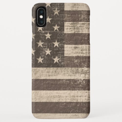 Vintage American Flag iPhone XS Max Case