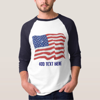 Vintage American Flag Custom T-Shirt