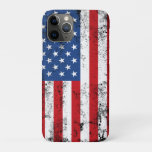 Vintage American Flag Design Red White Blue USA iPhone 11 Pro Case