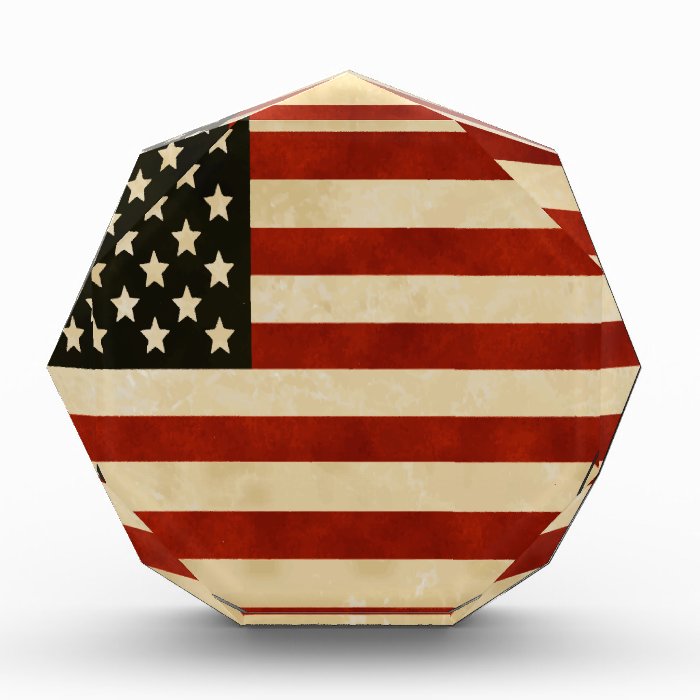 Vintage American Flag GIFTS Acrylic Award