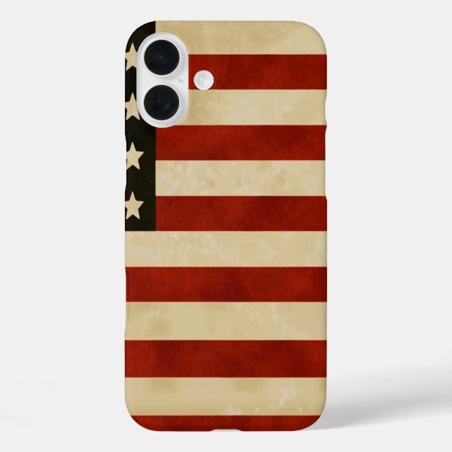 Vintage American Flag GIFTS Case-Mate iPhone Case (Back)