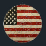Vintage American Flag GIFTS Dartboard<br><div class="desc">Vintage American or British Flag Designs - A Vintage Rustic Flag</div>