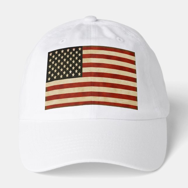 Vintage American Flag GIFTS Hat (Front)