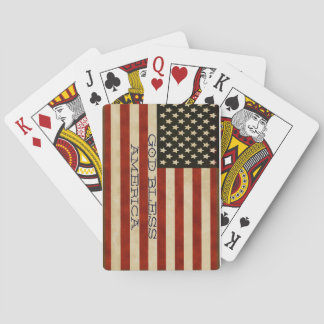 Vintage American Flag GIFTS Poker Cards
