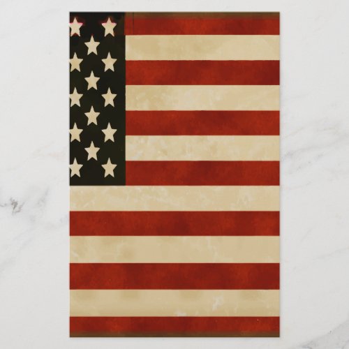 Vintage American Flag GIFTS Stationery