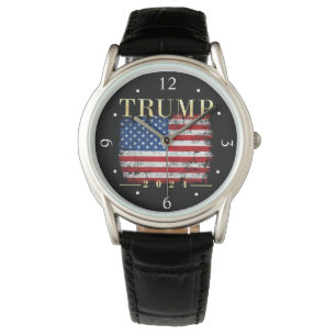 Vintage American Flag Gold Trump 2024 Watch