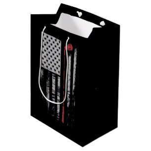Vintage American Flag Golf Club Gift Golfer  Medium Gift Bag