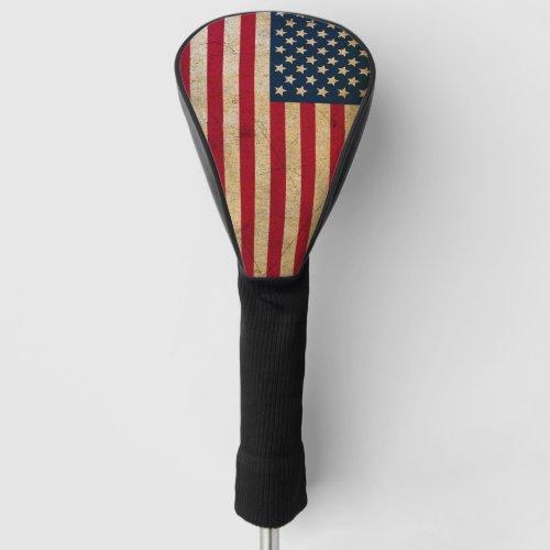 Vintage American Flag Golf Head Cover