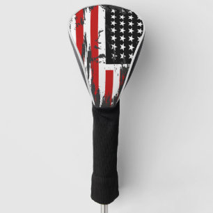 Vintage American Flag Golf Head Cover