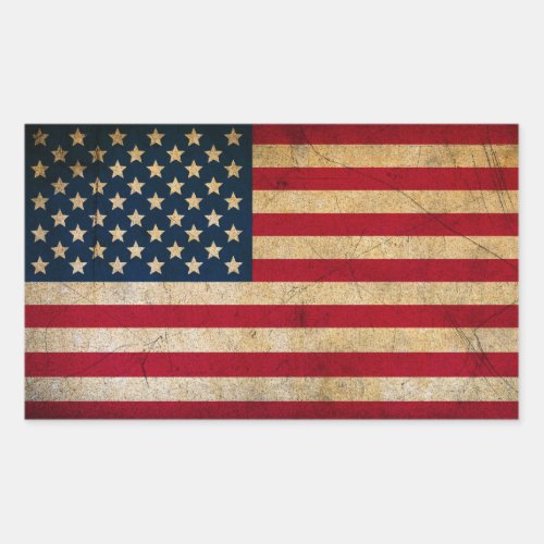 Vintage American Flag  Grunge US Flag Stickers