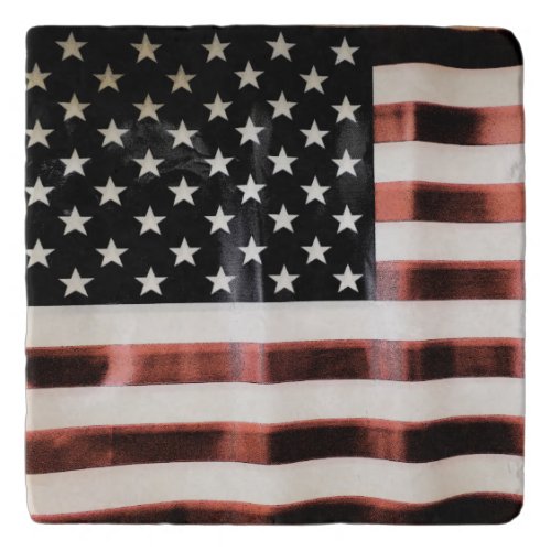Vintage American Flag HFPHOT01 Trivet
