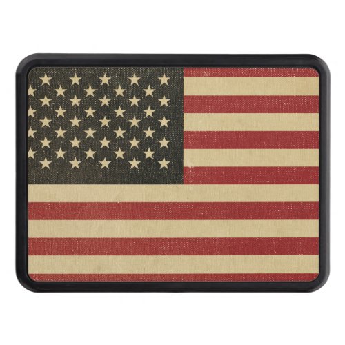 Vintage American Flag Hitch Cover