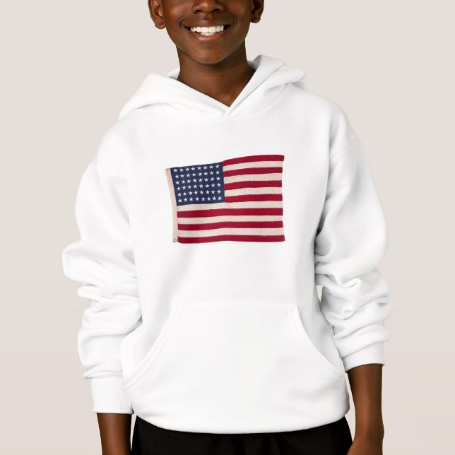 Vintage American Flag Hoodie (Front)