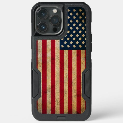 Vintage American Flag iPhone 13 Pro Max Case