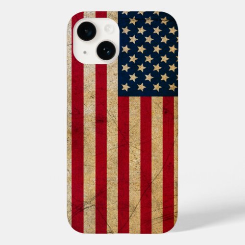 Vintage American Flag iPhone 14 Case