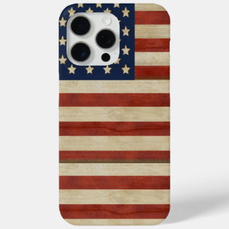 Vintage American Flag iPhone 15 Pro Max Case