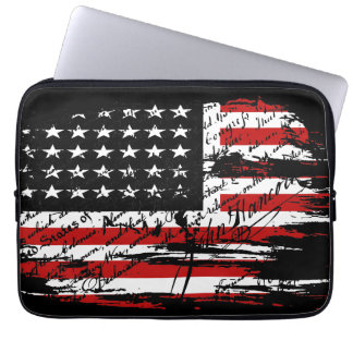 Vintage American Flag Laptop Sleeve