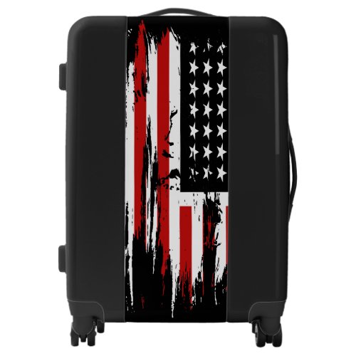 Vintage American  Flag  Luggage