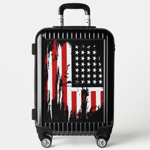 Vintage American  Flag  Luggage