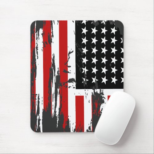 Vintage American Flag  Mouse Pad