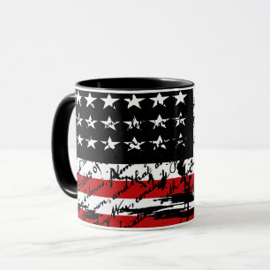 Vintage American Flag Mug