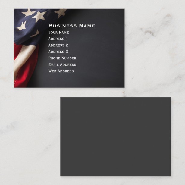 American Flag Business Cards Business Card Printing Zazzle