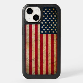 Vintage American Flag Otterbox Iphone 14 Case by LaptopComputerBag at Zazzle