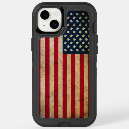 Vintage American Flag OtterBox iPhone 14 Plus Case