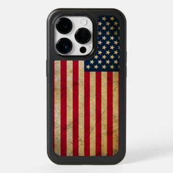 Vintage American Flag Otterbox Iphone 14 Pro Case by LaptopComputerBag at Zazzle