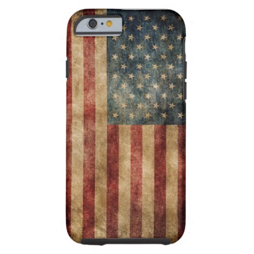 Vintage American Flag OtterBox iPhone 66S CASE