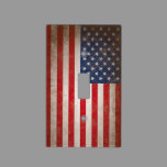 Vintage American Flag Patriotic Decorator Light Switch Cover